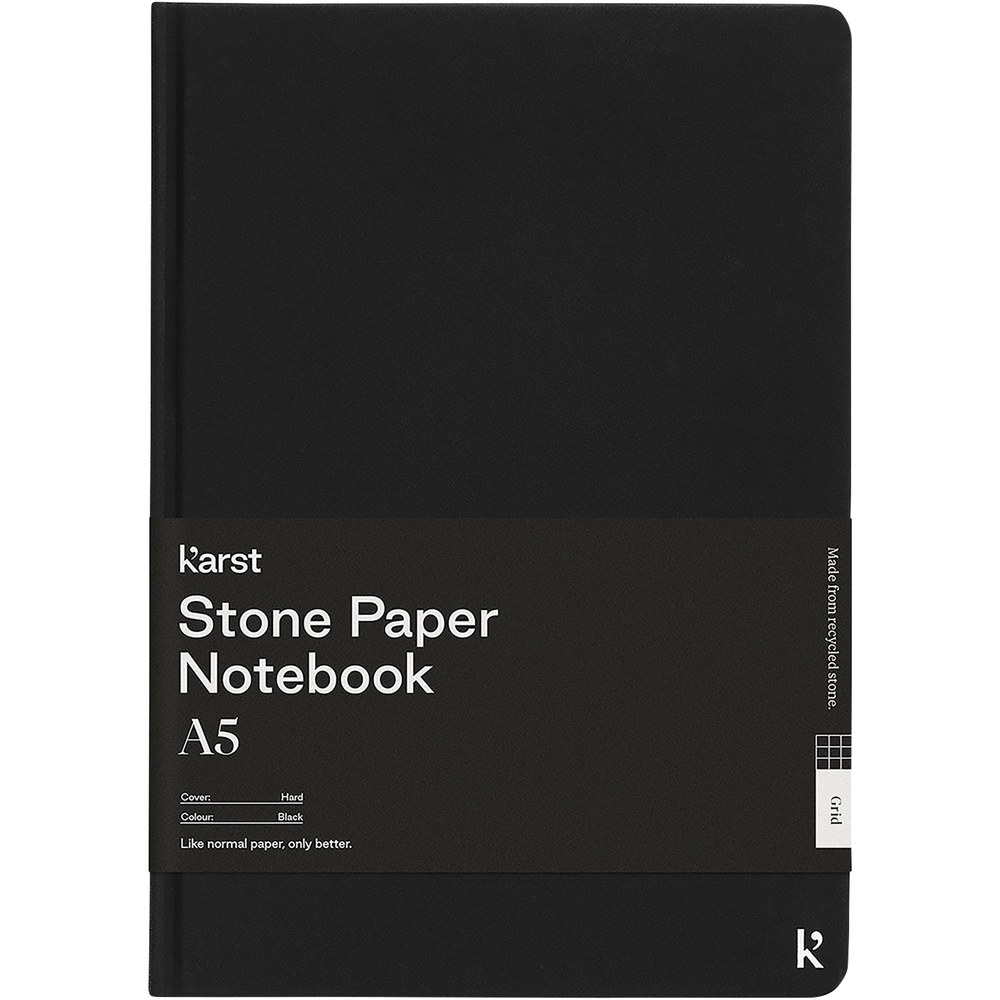Karst® 107798 - Carnet de notes Karst® A5 avec papier de pierre à couverture rigide - Carré
