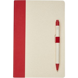 PF Concept 107811 - Ensemble carnet de notes format A5 et stylo bille, à partir de briques de lait recyclées, Dairy Dream Red