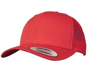 FLEXFIT FX6606 - Casquette visière incurvée style trucker Red