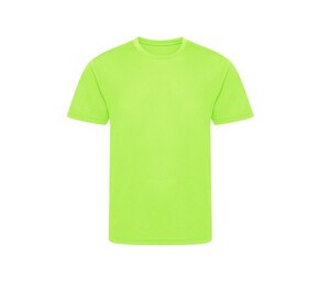 JUST COOL JC201J - Tee-shirt de sport en polyester recyclé enfant Vert Electrique