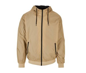 BUILD YOUR BRAND BY016 - Veste coupe-vent Union Beige / Black